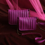 Sac Gypsy Pink en cuir violet magenta (gamme Mini)