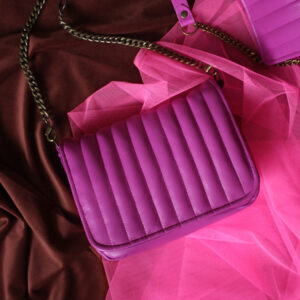 Sac Gypsy Pink en cuir violet magenta (gamme Super)