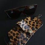 Étui à lunettes léopard