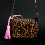 Sac Mini Venus en cuir léopard