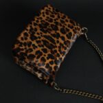 Sac Mini Venus en cuir léopard