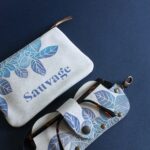 Étui à lunettes en cuir Jimi Sauvage bleu