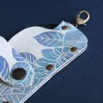 Étui à lunettes en cuir Jimi Sauvage bleu