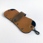 Étui à lunettes JIMI camel et or