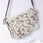 Sac pochette Merle camaïeu crème (gamme slim)