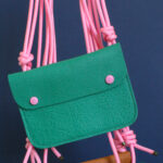 Sac pochette India vert émeraude (gamme slim)