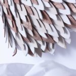 Sac pochette Merle en cuir camaïeu crème // fin de série //