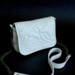 Sac Mini Pia en cuir gris nuage