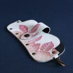 Étui à lunettes en cuir Jimi Sauvage rose