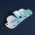 Étui à lunettes en cuir Jimi Sauvage lagon