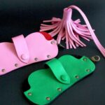 Étui à lunettes en cuir Jimi vert prairie