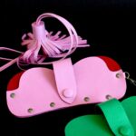 Étui à lunettes en cuir Jimi rose bubblegum