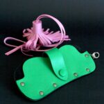 Étui à lunettes en cuir Jimi vert prairie