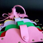 Étui à lunettes en cuir Jimi rose bubblegum